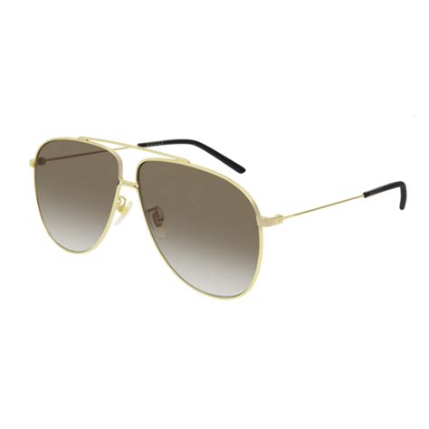 Gucci GG0440S 007 Sunglasses Gold 